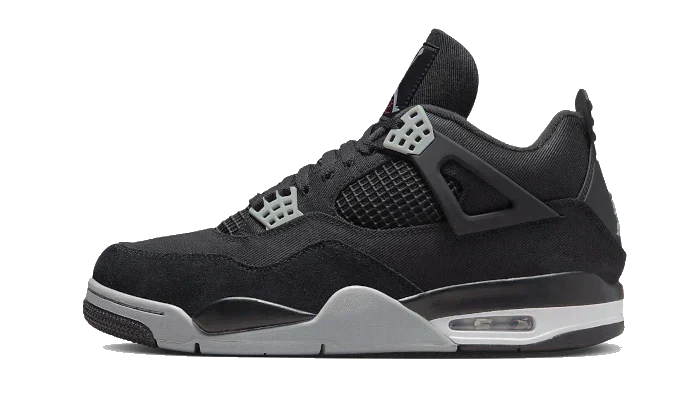 Air Jordan Retro 4 - Black Canvas